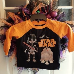Star wars Halloween 3/4 baseball style tee